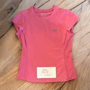 FIGS | F’ing Pink Eliza Slim Crew Neck Scrub Top
